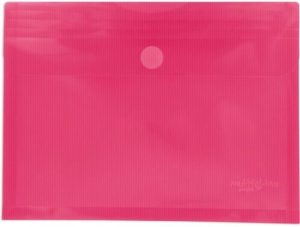 PAQ/5 CARPETA SOBRE Fº FUCSIA CON FUELLE VELCRO PP MULTILIN
