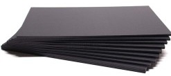 PAQ/24 CARTON PLUMA 50X70 5MM NEGRO