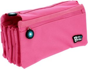 PORTATODO CUADRUPLE PLANO BITS &BOBS ROSA 23X12 CM
