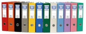 ARCHIVADOR A4 PALANCA 65MM CARTON FORRADO PLASTICO AMARILLO