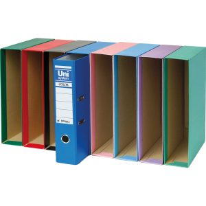 CAJA ARCHIVADOR DE PALANCA Fº UNISYSTEM NEGRO