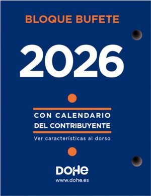 Bloque bufete año 2027 640 paginas castellano 8,5x11cm