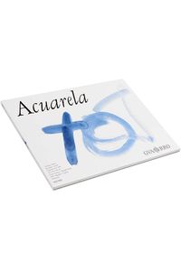 Bloc encolado acuarela 32X46cm 20h 240g grano grueso
