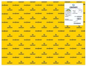 Paq 25 cartulinas iris 50x65 cm. color amarillo fluo 250 g.