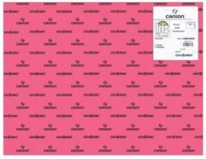 Paq 25 cartulinas iris 50x65 cm. color fucsia fluo 235 g.