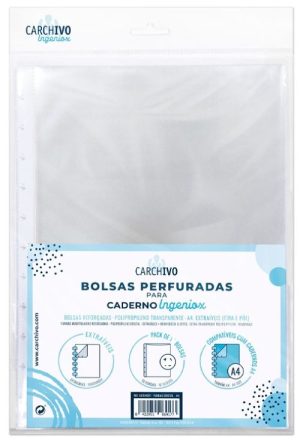 PACK 5 FUNDAS INGENIOX A4 PP CRISTAL REFORZADO