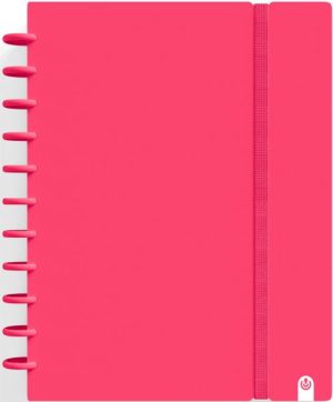 CUADERNO INGENIOX A4 80H CUADRICULA ROJO