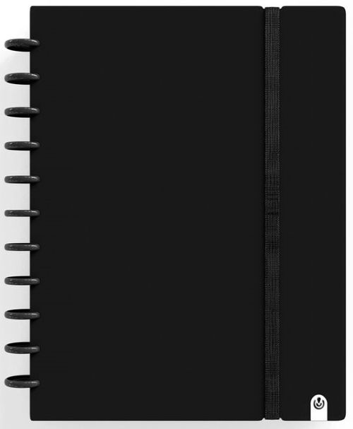 CUADERNO INGENIOX A5 80H HORIZONTAL NEGRO