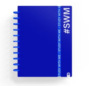 Cuaderno ingeniox a4 80h cuadricula 5x5 study with me color azul
