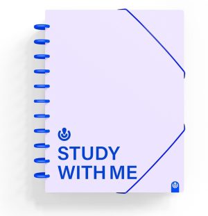 Carpeta 30 fundas a4 ingeniox study with me color malva