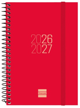 AGENDA ESCOLAR 26-27 E8 SVH ESPIR ROJO ESPIRAL
