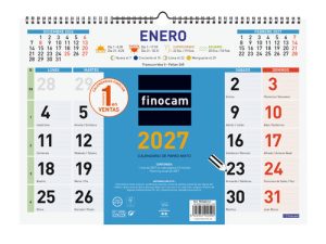 Calendario pared mixto trendy color 2027 430x310mm