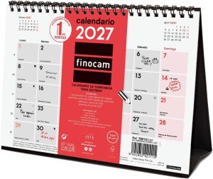 Calendario sobremesa escribir s 2027 210x150mm