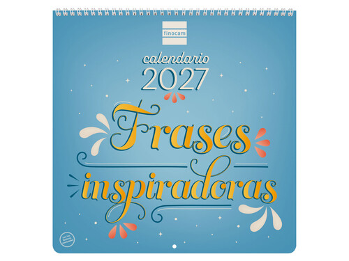 CALENDARIO PARED ART FARASES INSPIRADORAS 2027 30X30CM.