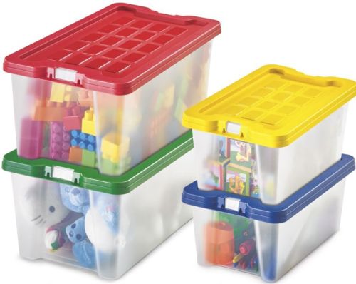 CAJA MULTIUSOS 37X22X16CM POLIPROPILENO COL. SURTIDOS