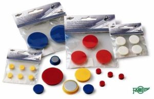 BLISTER 2 IMANES 40MM REDONDOS AZUL