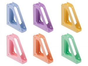 C/10 REVISTEROS PLASTICO COLOR0S PASTEL SURTIDOS