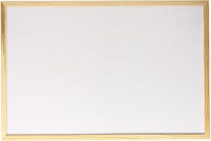 Pizarra blanca magnética faibo 40x60 marco madera Faibo
