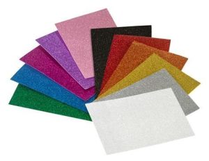 PACK 3 LAMINAS GOMA EVA PURPURINA ORO 20X30 CM