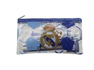 PORTATODO CON MATERIAL ESCOLAR REAL MADRID