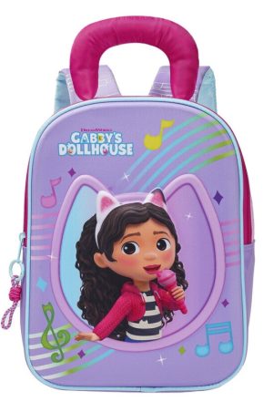 MOCHILA DE 32 CM KARAOKE GABBYS DOLLHOUSE 3D