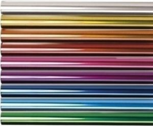 Rollo 25 hojas microperforadas papel celofan rojo 0.50x16.25 m