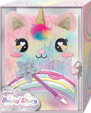 DIARIO ENCANTADOR DE PELUCHE RAINBOW HOT FOCUS