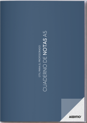 Cuaderno de notas a5 con plan del curso y evaluación continua