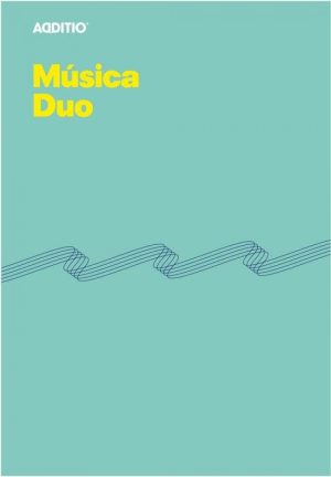 Cuaderno musica a4 duo 8 pentagramas de 9mm por pagina con cuadricula inferior para anotaciones