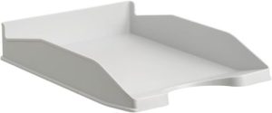 C/6 bandeja sobremesa plastico color gris 345x255x60mm