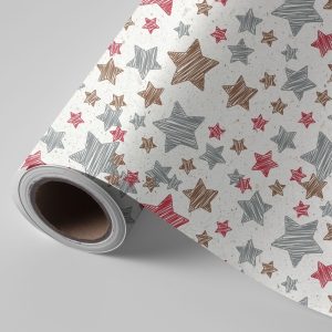 Bobina papel regalo caña azucar estrella 62cmx4kg