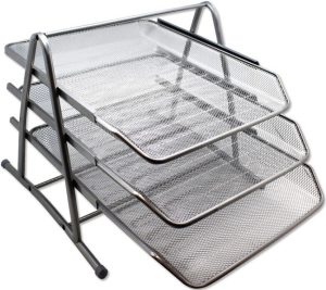 BANDEJA TRIPLE DE REJILLA 35X30X24,5CM CROMADA
