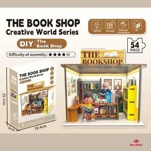 Puzzle 3d mega bookshop con luz 54 piezas