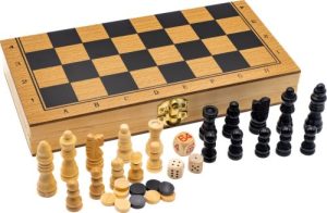 AJEDREZ DAMAS BACKGAMON FSC 100%