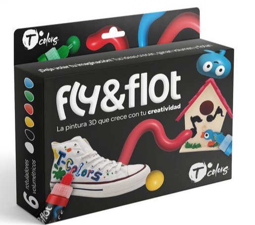 C/12 rotulador fly&flot efecto 3d volumetrico 25ml color naranja