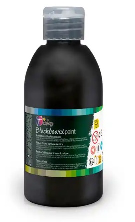 Bote 250 ml pintura acrílica tcolors efecto pizarra negra