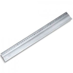 REGLA 40CM ALUMINIO CON BANDA ANTIDESLIZANTE