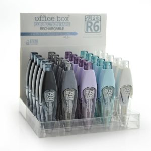 EXP 25 CINTA CORRECTORA SUPER R6 COLORS 4,2MMX6M OFFICE