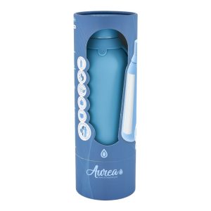 Botella lisa interior ceramico con 2 tapones 500ml petro blue