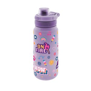 Botella termica interior ceramico 750ml sport glow up lilac