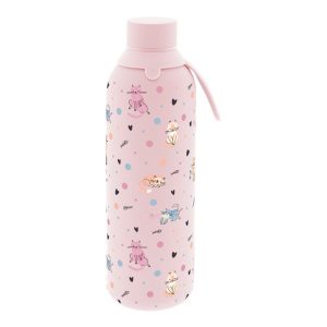 Botella termica interior ceramico 2 tapones 750ml dot &meow pink