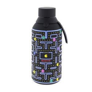 Botella termica interior ceramico 2 tapones 500ml pixel run black