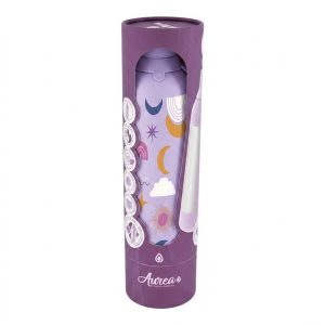 Botella termica interior ceramico 2 tapones 750ml lila boho soul