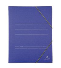 PAQ/20 CARPETA CARTON 4º GOMAS Y SOLAPAS AZUL