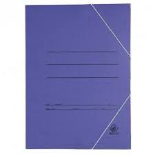 PAQ/20 CARPETA CARTON Fº GOMAS Y BOLSA AZUL
