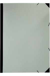 CARPETA DIBUJO A2 CARTON GRIS GOMAS SIN SOLAPAS LOMO TELA