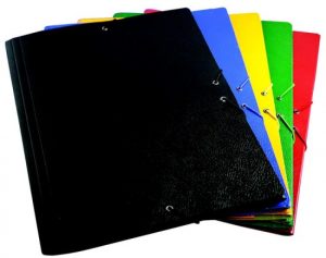 Carpeta dibujo a2 carton gofrado gomas sin solapas azul