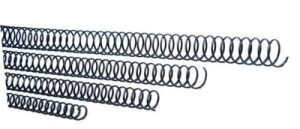C/100 espiral metalica negra 6mm paso 5:1