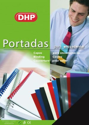 Pack 100 portada encuadernación a4 pvc 180 micras color negro dhp