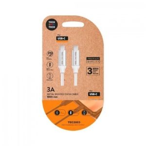 BLISTER CABLE DE DATOS DOBLE USB-C 1M COLOR GRIS